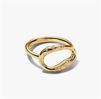 Anello Pandora Donna Organic in Lega metallica Cubic Zirconia 164676C01-52 - 164676C01-52